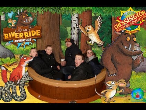 Gruffalo river ride adventure chessington world of adventures- Front row on ride pov HD