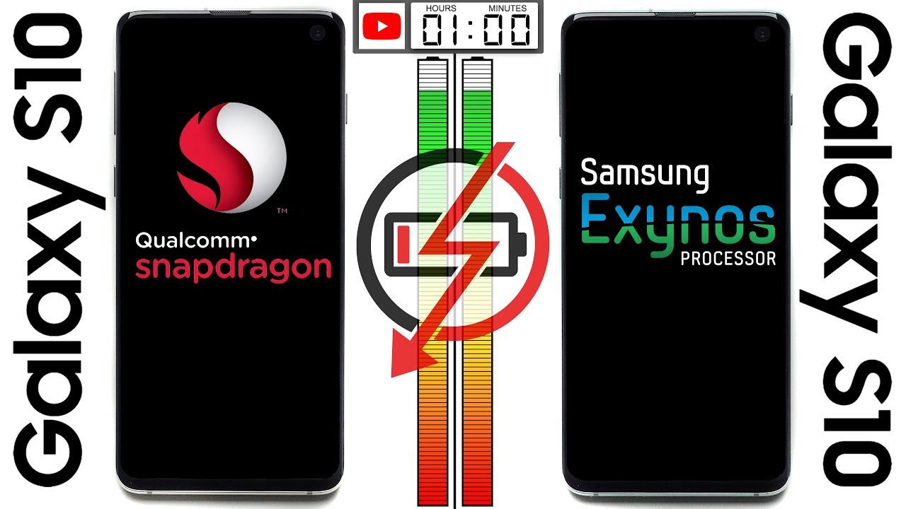 Galaxy S10 (Snapdragon) vs. Galaxy S10 (Exynos) Battery Test