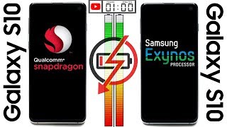 Samsung Galaxy S10 (Snapdragon) vs Samsung Galaxy S10 (Exynos) Battery Test