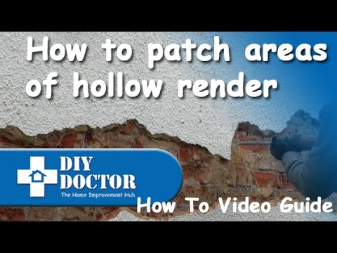 Repairing and patching rendered walls