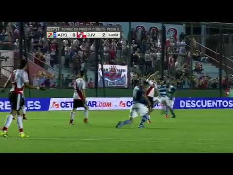 Expulsión de Montiel - Arsenal 2 - 2 River - Primera División 2016/17 - Fecha 8