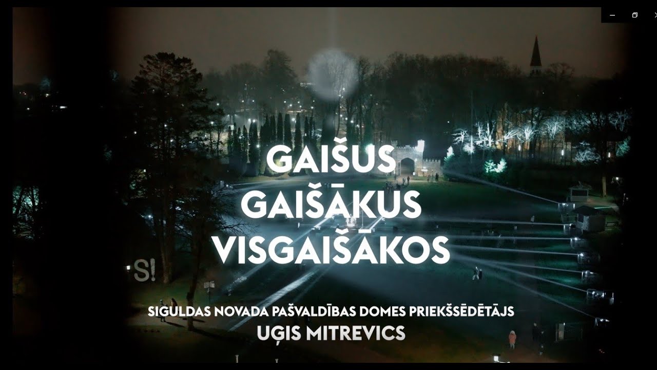 Siguldas novada pašvaldības domes priekšsēdētāja novēlējums Ziemassvētkos