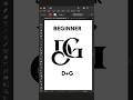 How To Make Letter DG Logo Design In Adobe Illustrator Typography Logo Digital Art Designs