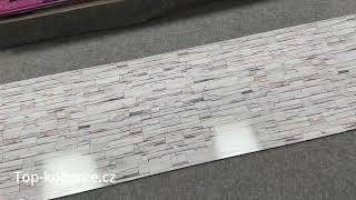 Kuchyňský obkladový panel ABS plast Gray stone 3000x600mm 1,50mm