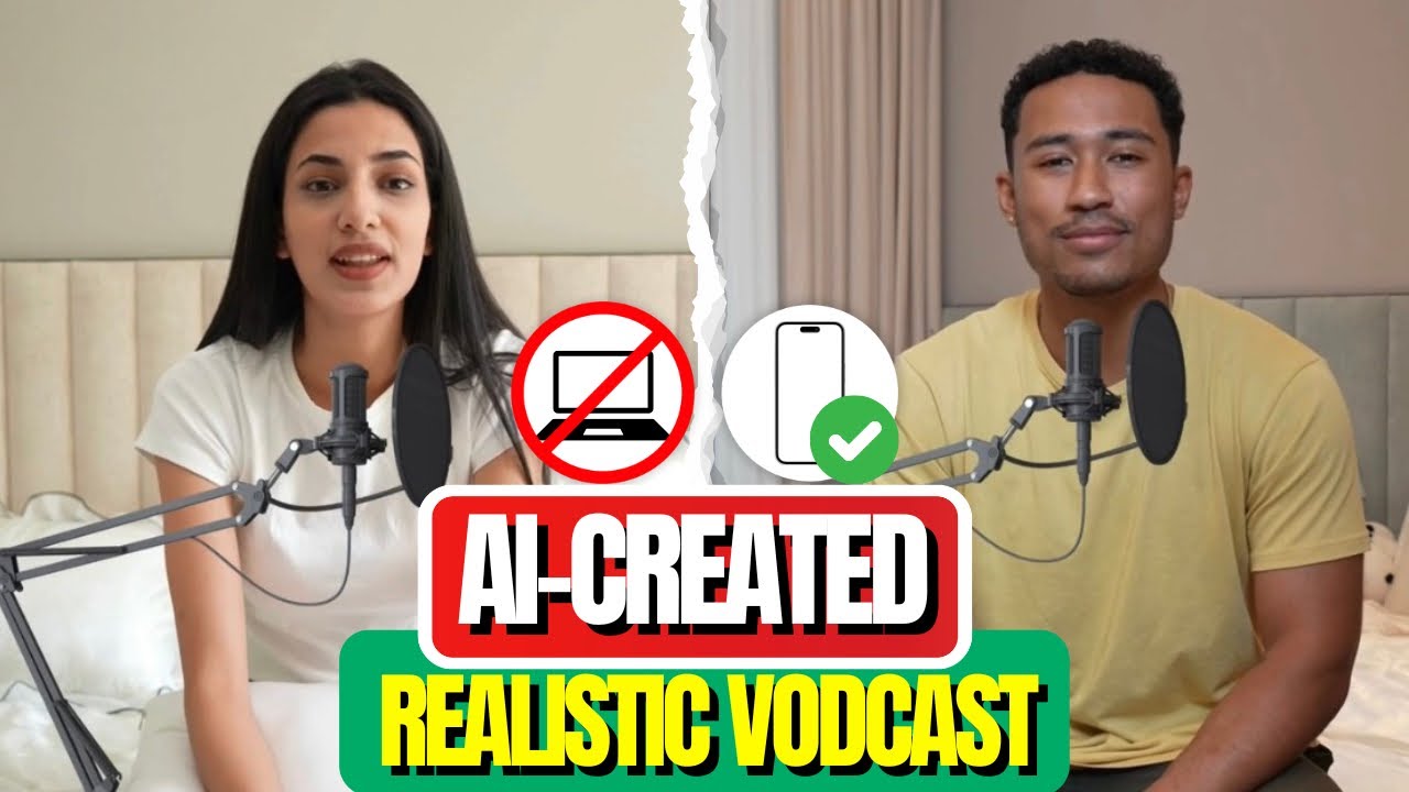 Create a MONETIZABLE Realistic AI VODCAST  on Your Phone with CAPCUT | Easy Tutorial