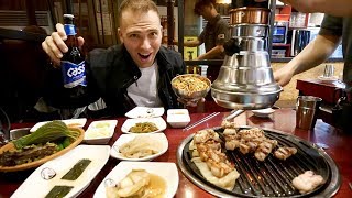Authentic KOREAN BBQ in Seoul - Samgyeopsal & Banchans + Korean Craft Beer | Seoul, South Korea