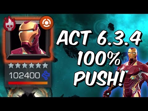 Act 6.3.4 100% Push! - Iron Man Boss Chapter Winter Morning - Marvel Contest of Champions