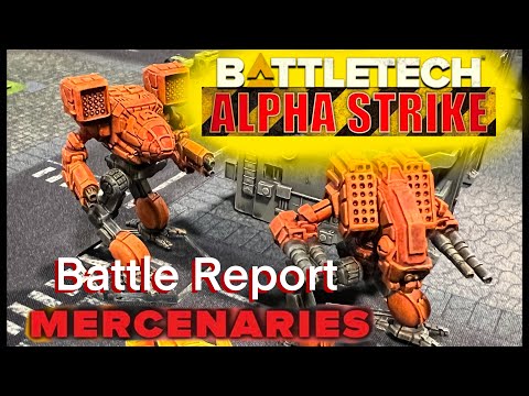 Battletech: Alpha Strike Battle Report. Mercenaries VS Clan Wolf
