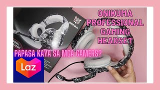 ONIKUMA K5 PROFESSIONAL GAMING HEADSET WITH MIC NOISE CANCELLATION PADDED HEADBAND AND LED LIGHT