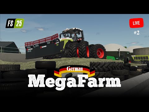 🔴 LIVE - SILAGE TIME - German Mega Farm - FS25