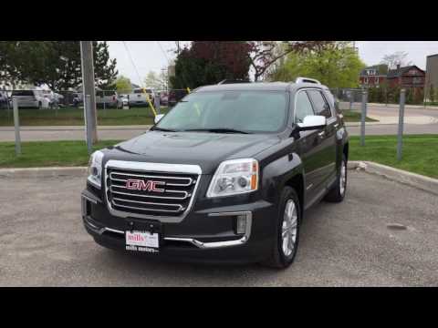 2017 GMC Terrain SLT AWD Power Tilt and Slide Sunroof Graphite Gray Metallic Oshawa ON Stock# 171308