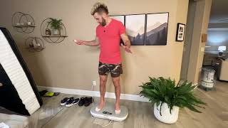 MERACH Vibration Plate Exercise Machine, Vibration Plate 440 Lbs Capacity, Bluetooth