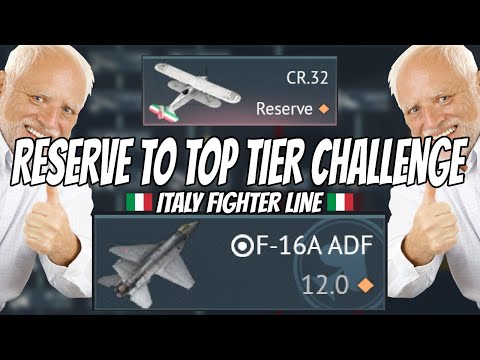 Playing the ENTIRE Italy Fighter Line - Reserve to Top Tier