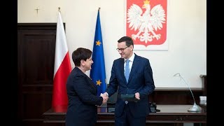 Mateusz Morawiecki powitany w Kancelarii Prezesa Rady Ministrów