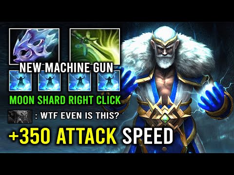 +350 ATTACK SPEED Infinite Lightning Overpower Moon Shard Zeus Insane Attack Speed Dota 2