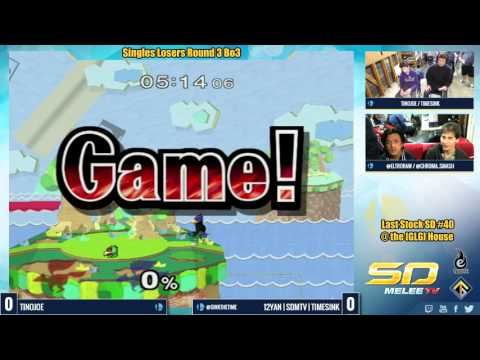 Last Stock SD #40 Singles LR3: TinoJoe vs. 12YAN | SDMTV | timesink - SSBM