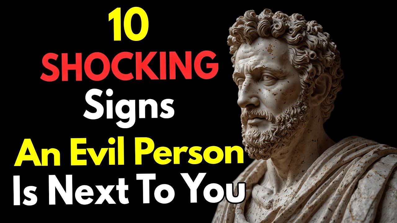 🚨 WARNING! 😱 10 SHOCKING Signs an EVIL Person is Next to You ~Stoic Insights