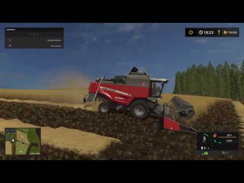 My first harvest on lawfolds map, farming simulator 2017