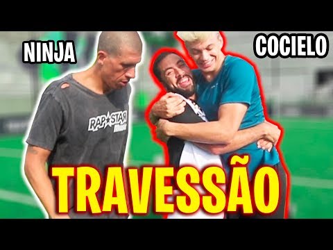 O MAIOR DESAFIO DO TRAVESSÃO DO MUNDO! Ft.Cocielo e Ninja