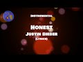 Justin Bieber ft. Ton Tolliver - Honest - Instrumental (Lyrics)