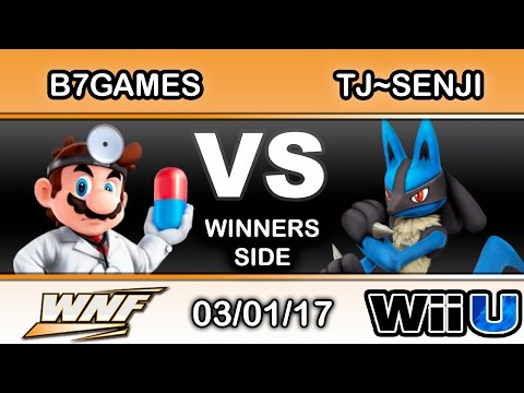 WNF 1.3 - B7games (Dr. Mario) Vs. TJ~Senji (Lucario) Winners Side - Smash Wii U