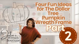 Easy Fall Pumpkin Wreath Tutorials | DIY Pumpkin Wreath Projects | Dollar Tree Pumpkin Wreath