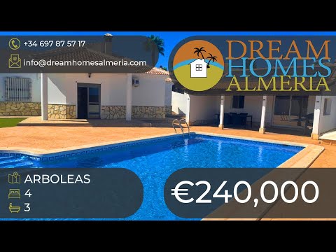 ###SOLD### 4 Bedroom 3 Bathroom villa with guest annexe & pool Limaria-Arboleas