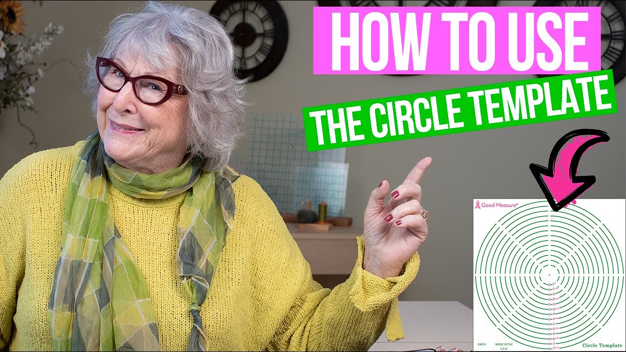 HOW To use the Good Measure CIRCLE TEMPLATE with Kaye England