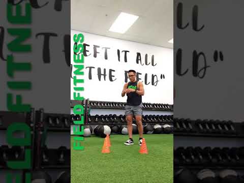 HOW TO: (3) CONE fast feet reaction drill