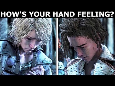 How's Your Hand Feeling? - Unique Dialogue With Violet & Louis - The Walking Dead Season 4 Ep. 4