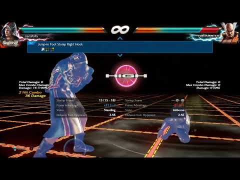 102. Jump-in Foot Stomp Right Hook Movement Frame Data