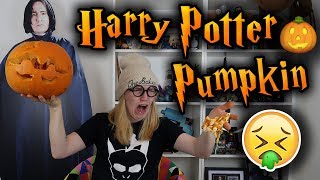 MAKING A HARRY POTTER PUMPKIN!