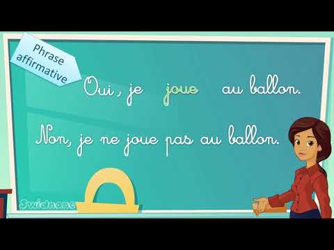 CE1 Grammaire Les formes de phrase phrase affirmative - négative