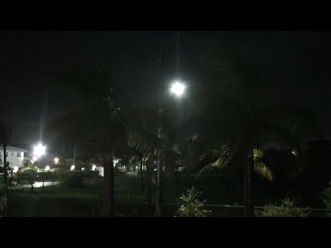 A catastrophic Hurricane Dorian pounded at the northern Bahamas early Monday, as one of the strongest Atlantic storms ever recorded wrecked homes, shredded roofs and tumbled cars. The stom's top sustained winds decreased slightly to 180 mph. (Sept. 2)