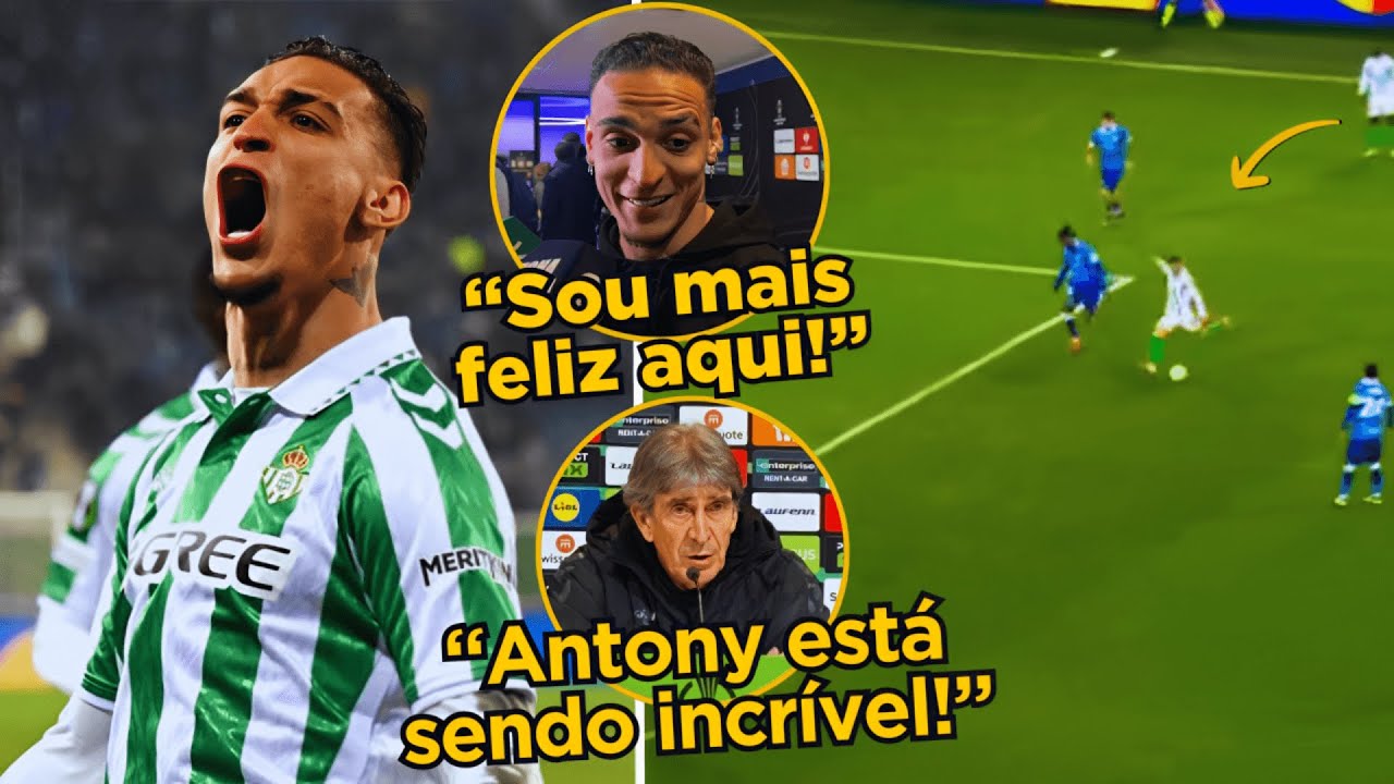 🔥IMPARÁVEL! ANTONY FAZ GOL ABSURDO E SE ABRE SOBRE MOMENTO DIFICIL NA CARREIRA!