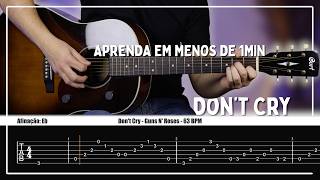 Riffs que você precisa saber: #1 - Don't Cry - Guns N' Roses (intro)