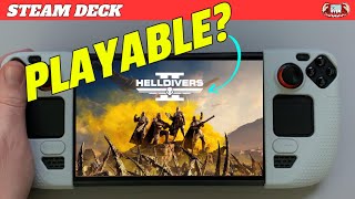 Helldivers 2 on Steam Deck - Is it Playable?