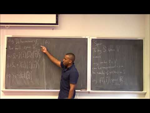 Math 346 Lecture 9 - Span and Linear Independence