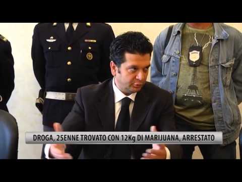 Droga, 25enne trovato con 25 kg di marijuana: Arrestato