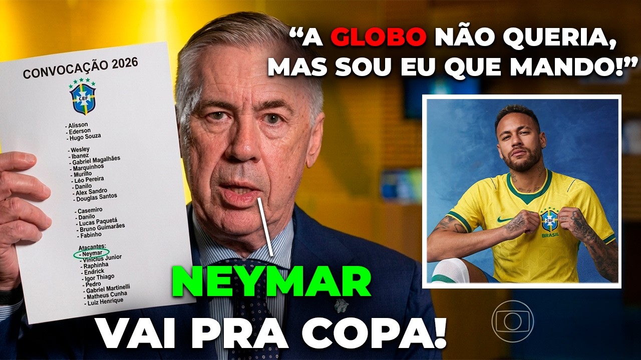 CONVOCAÇÃO DA SELEÇÃO BRASILEIRA PRA COPA DO MUNDO DE 2026! NEYMAR CONVOCADO