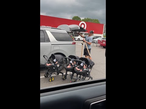 Triplet Dad solves Stroller Problem! 😲
