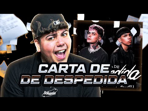 REACCIÓN a LIT killah, Milo J, Ronny J - Carta de Despedida (Official Video)