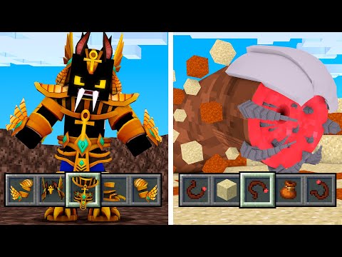 ANCIENT GOD or HUGE SAND WORM?  Who wins?  - Minecraft