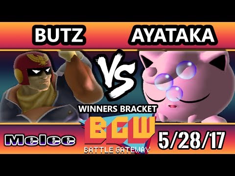 BGW16 SSBM - Butz (Captain Falcon) Vs. Ayataka (Jiggly Puff)  Smash Melee Winners Bracket