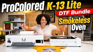Budget-Friendly One Click Auto DTF Printer! ProColored K-13 Lite With Smookeless Oven! Wow