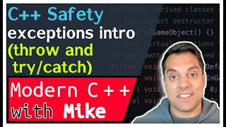 C++ Exceptions introduction - run-time errors - C++ Safety part 4 of n | Modern Cpp Series Ep. 237