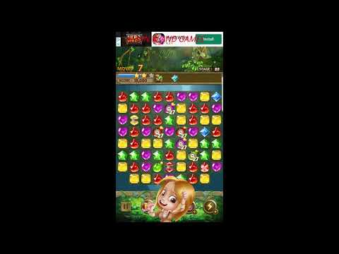 Jewels Jungle : Match 3 Puzzle. Levels 88-91