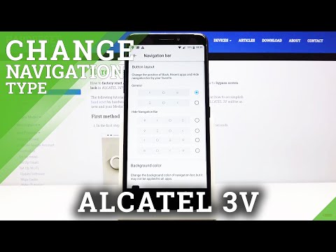 How to Change Navigation Bar in ALCATEL 3V – Find Navigation Buttons Options