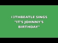 IT'S JOHNNY'S BIRTHDAY-GEORGE HARRISON COVER