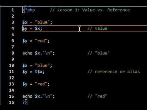 Php Lesson 1 Value Vs Reference
